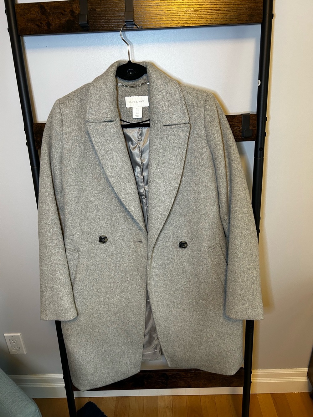 Women’s Grey Wool Dress coat Size 4